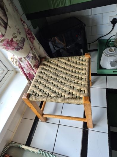 Vintage weave stool