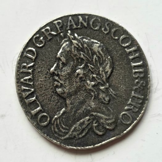 1658 Oliver Cromwell Shilling (Half-Crown) Historical Commonwealth Reproduction Coin