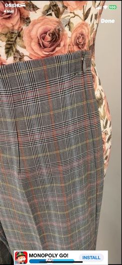 Bnwt boutique brand wide leg trousers suit size 10