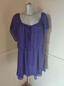 Purple tunic size UK16 EU44 Postage included