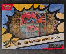 FREE Tracked Shipping, Pokemon Ascended Heroes Mega Feraligatr ex box