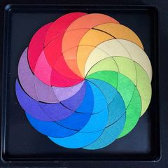 Grimm's Wooden Toys - Magnet Puzzle - Rainbow Wheel
