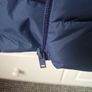 Navy boys padded fleece lined hooded coat with pockets Image 4