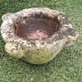 Vintage weathered stone bird bath Image 2