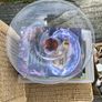 Jerpoint Hand-blown glass cake stand / cloche (domed cover with matching base/plate Image 2