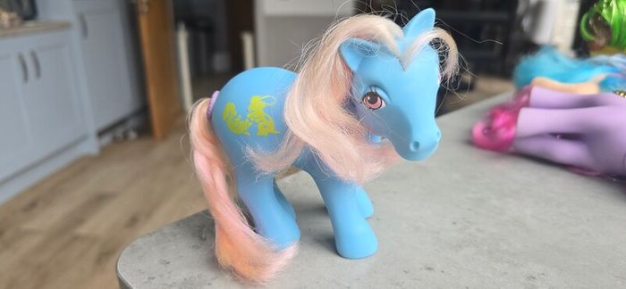Squeezer Happy Tails Ponies Puppies MLP G1 My Little Pony