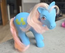 Squeezer Happy Tails Ponies Puppies MLP G1 My Little Pony