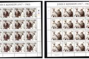 2013 Ireland 50th Death Anniversary of John F Kennedy (JFK) Commemorative Stamps Sheetlet 1A1A1A1A Mint Never Hinged  (MNH)