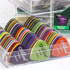 Guitar Picks 50Pcs Mixed ABS Premium Plastic Guitar Picks for Acoustic Electric Guitars Bass Or Ukulele