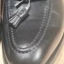 Mens Herring Fletcher Tasselled Rubber Sole Shoes Black Leather Slip On Size Uk 10.5 Eu 44.5 Image 4