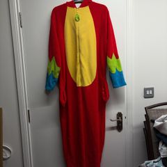 bright and colourful parrot onesie