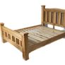 Solid Oak Bed & Mattress Image 3
