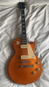 Harley Benton Orange Single-Cut Electric Guitar les paul style
