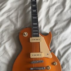 Harley Benton Orange Single-Cut Electric Guitar les paul style