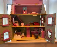Large wooden dolls house