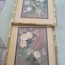 Framed Pair Of Chinese Nature Paintings Print  Frame 37 X 32 Cm. Print 26 X 20 Cm. Image 3