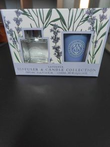Lavender  aromatherapy diffuser and candle set for sale