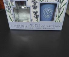 Lavender  aromatherapy diffuser and candle set for sale