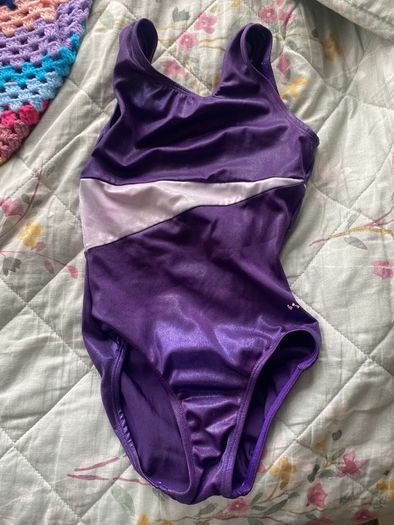 gymnastics shorts and leotard