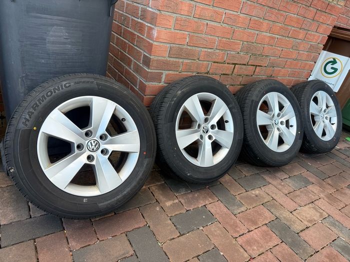 Alloys VW Skoda Etc Geniune 5x112 New Tyres