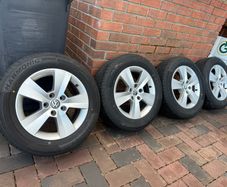 Alloys VW Skoda Etc Geniune 5x112 New Tyres