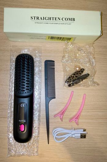 Portable Wireless Hair Straightener Brush