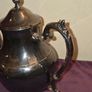 Silver Plated Floral Footed Teapot Image 6