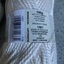 450gms of 100% chunky cotton white Image 4
