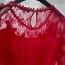 Womens pink lace top Image 6