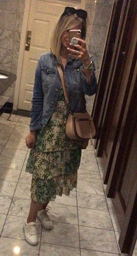 Ladies Floral Midi Dress