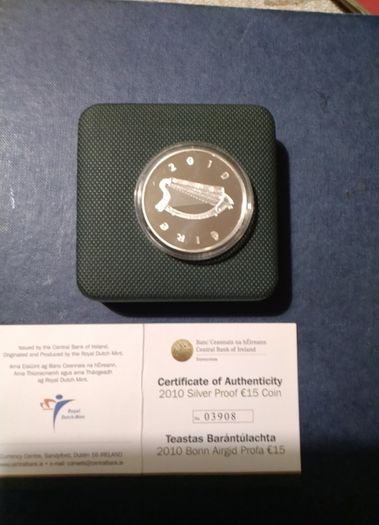 Eire   Central Bank Silver Proof Coin