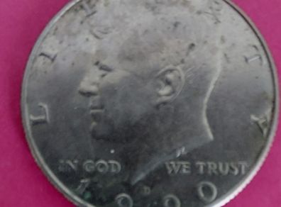 1990 D American KENNEDY Half Dollar coin