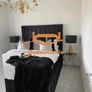 Winged Plush Velvet Fabric Ottoman Gas Lift Up Storage Bed Frame with Headboard Image 5