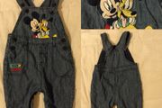Disney Baby Mickey Mouse Lined Dungaree,s