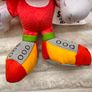 Sonic The Hedgehog Knuckles Plush Soft approx. 20 cm. Used Please see photos Image 7