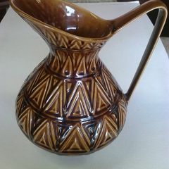 Large Irish Celtic Ceramics  Kilrush Pottery jug 1960's - 1980's