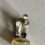 vintage mid century sterling silver pearl clip on earring circa Image 6