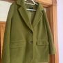 Fab Olive Green River Island Studio Faux Brushed Wool Jacket Image 6