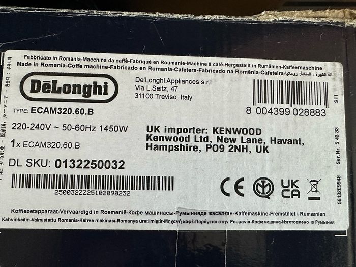 Delonghi Magnifica Plus coffe machine