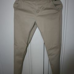 Jasper Conran Boys Slim Fit Beige Chino Trousers Age 8 Years Like New