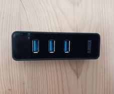 3-port Usb And Ethernet Hub Model A7522