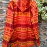 Hippie style Indian cotton hoodie  Size XL  Cotton Image 7