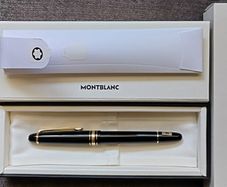 New Montblanc 145 Meisterstuck Gold-Coated Classique Fountain Pen (M) Never Inked Boxed