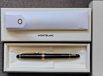 Unused Montblanc 145 Meisterstuck Gold-Coated Classique Fountain Pen (M) Boxed