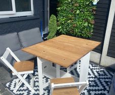 Fold away table & stools