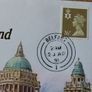 Northern Ireland 1991 BUNC flax pound & stamp cover Image 2