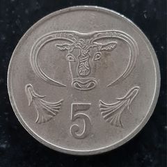Cyprus 5 cents 1983 coin