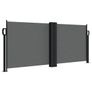 Retractable Side Awning Anthracite 100x600 cm Image 2