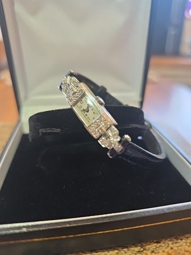 Platinum Art Deco Cocktail Watch