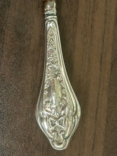 Victorian button hook silver handle